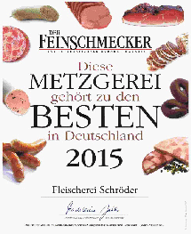 Fleischerei Schrder wieder  im  F E I N S C H M E C K E R   2015